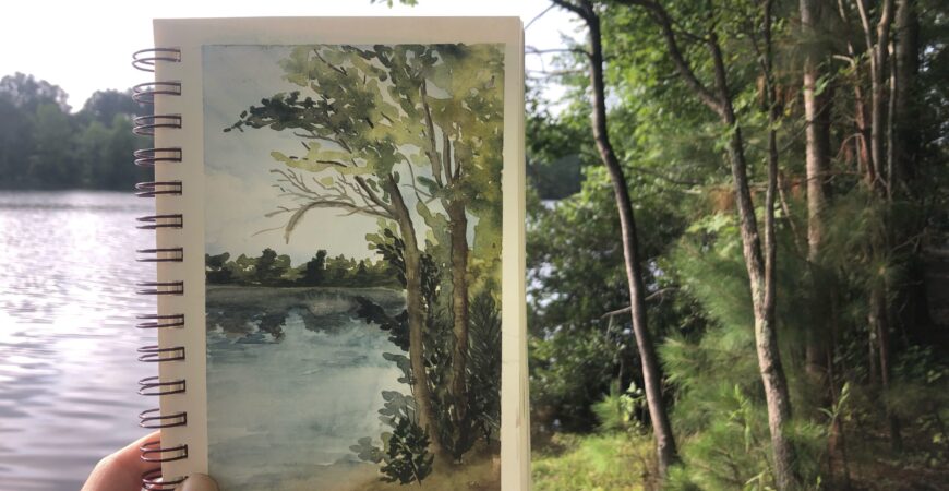 water color painting nature plein air painting