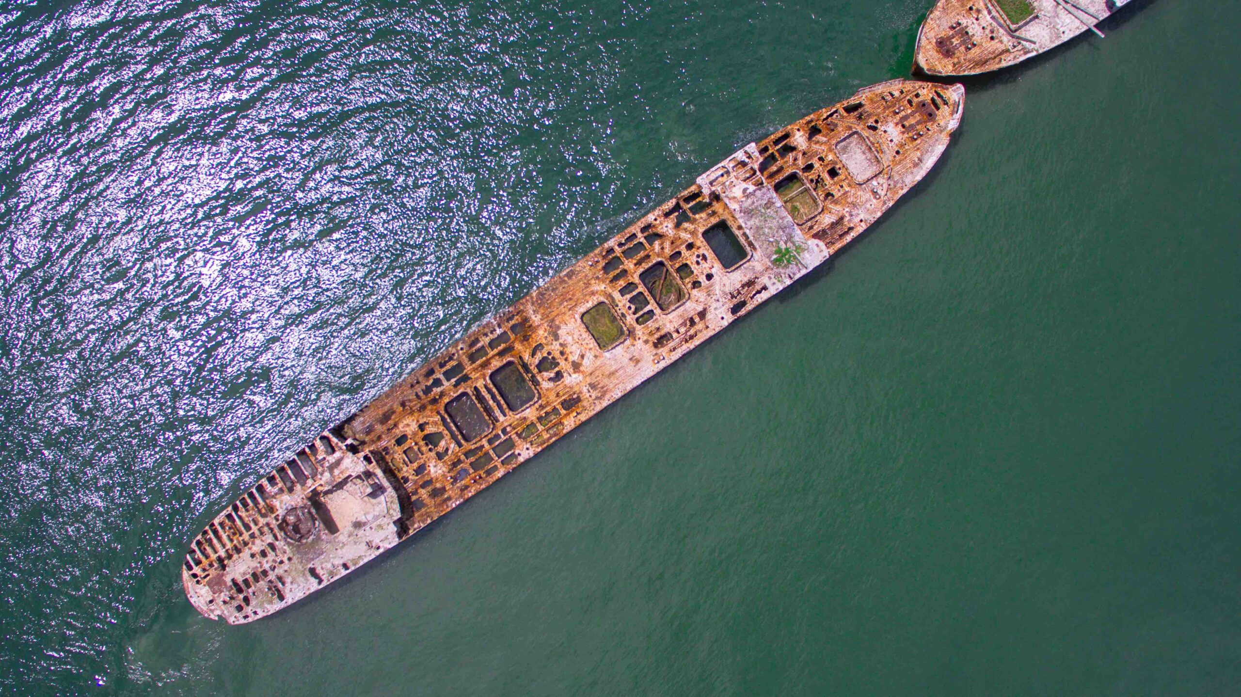 Shipwrecks on eastern shore