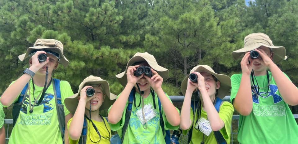 Nature Quest Summer Camp, in Virginia Beach, 2024. Visits to parks, exploring ecosystems, flora and fauna ID, nature journaling, eco arts and watercolor painting, environmental stewardship, swimming, nature meditations, and more!